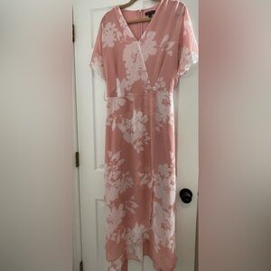 Lane Bryant pink and white floral dress